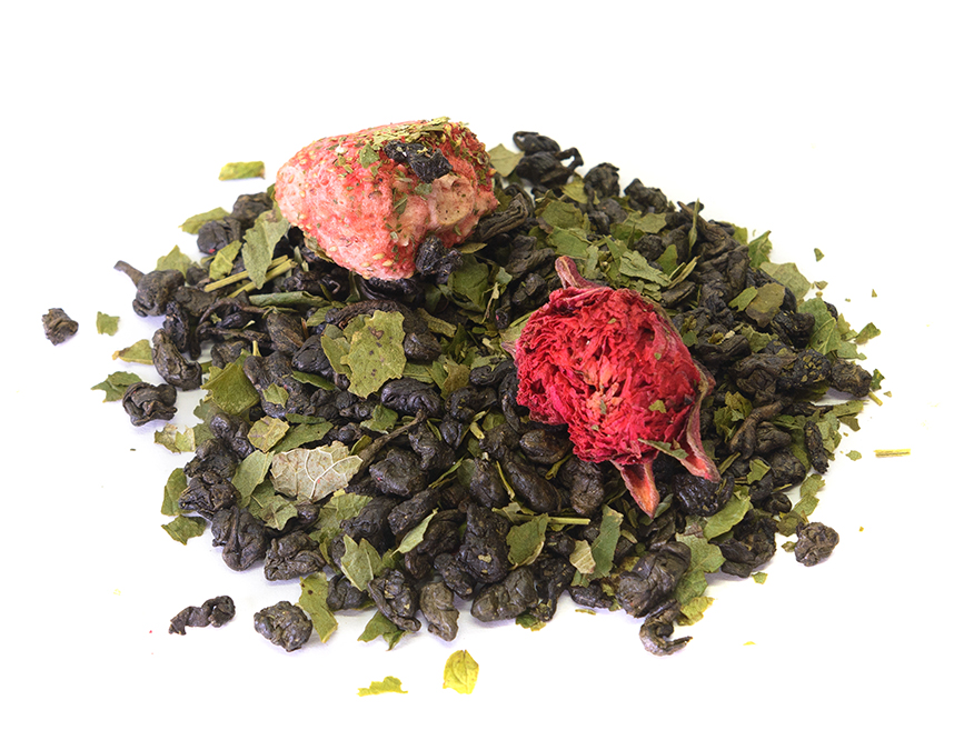 клубника со сливками premium (samovartime) / чай ароматизированный черный Киров