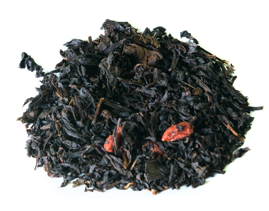 с ягодой годжи 1 сорт (king artur) / чай ароматизированный черный Киров